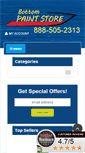 Mobile Screenshot of bottompaintstore.com